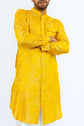 Gold Floral Cotton Kurta Set