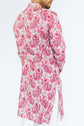 Pink Floral Cotton Kurta Set