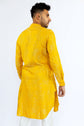 Gold Floral Cotton Kurta Set