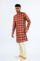 Merlot Tussar Silk Kurta Set