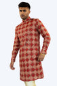 Merlot Tussar Silk Kurta Set